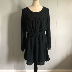 NWOT A New Day Black Long-Sleeve Dress Size M